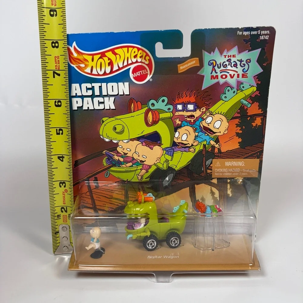 VTG NWT‎ 1998 Rugrats Movie Reptar Wagon Hot Wheels Action Pack Road Adventure